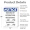 Signmission Hours Of Operation Receiving _, 12 in W x Rectangle, Aluminum OS-2PACK-NS-A-1218-V-13546 - alternate 2